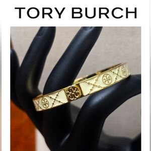 Tory Burch T Monogram Hinge Bangle